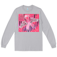 Moon Dust cancer awareness american flag Long Sleeve Tee - CowGirlArtShop