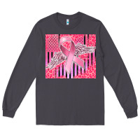 Smoke cancer awareness american flag Long Sleeve Tee - CowGirlArtShop