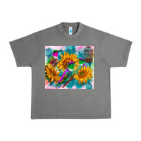 Tornado hummingbirds sunflower Urban Heavy Tee - TumblerDesignByShophia