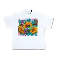 White hummingbirds sunflower Urban Heavy Tee - TumblerDesignByShophia