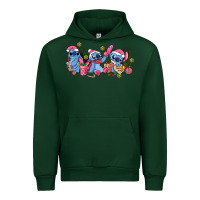 Forest Green pink christmas stitch and gifts Urban Hoodie - AdoDesignShop