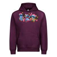 Mauve Wine pink christmas stitch and gifts Urban Hoodie - AdoDesignShop