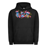 Pigment Black pink christmas stitch and gifts Urban Hoodie - AdoDesignShop