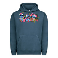 Pigment Midnight Navy pink christmas stitch and gifts Urban Hoodie - AdoDesignShop