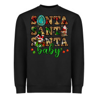 Black santa santa santa baby Heavyweight Sweatshirt - FaDigitalArtStudio