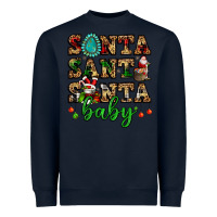 Navy santa santa santa baby Heavyweight Sweatshirt - FaDigitalArtStudio