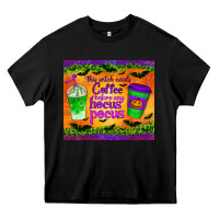 Black this witch needs coffee before any hocus pocus tumbler Heavy Core Tee - BundleAndBundleShop