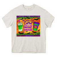 Cream this witch needs coffee before any hocus pocus tumbler Heavy Core Tee - BundleAndBundleShop