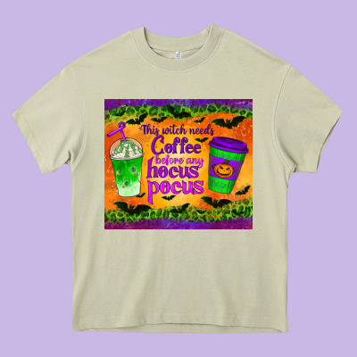 This Witch Needs Coffee Before Any Hocus Pocus Tumbler Heavy Core Tee Designed By Bundleandbundleshop