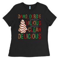 Black dang debbie christmas tree cake Ladies Tee - Jasminsmagicworld