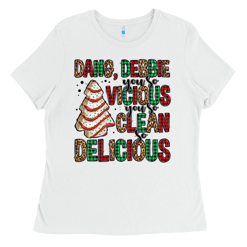 Dang Debbie Christmas Tree Cake Ladies Tee by Jasminsmagicworld | Teevron