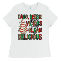 White dang debbie christmas tree cake Ladies Tee - Jasminsmagicworld
