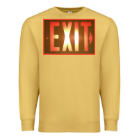 Antique Gold exit sign   hippie Premium Sweatshirt - lanVoArt