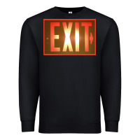 Black exit sign   hippie Premium Sweatshirt - lanVoArt