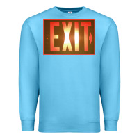 Ocean Blue exit sign   hippie Premium Sweatshirt - lanVoArt