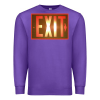 Purple exit sign   hippie Premium Sweatshirt - lanVoArt
