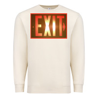 Sandshell exit sign   hippie Premium Sweatshirt - lanVoArt