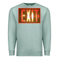 Seafoam exit sign   hippie Premium Sweatshirt - lanVoArt