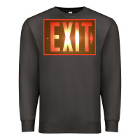 Smoke exit sign   hippie Premium Sweatshirt - lanVoArt
