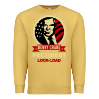 Antique Gold dennycranedennycranethepresidentlocknload   music Premium Sweatshirt - lanVoArt