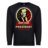 Black dennycranedennycranethepresidentlocknload   music Premium Sweatshirt - lanVoArt