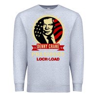 Heather Grey dennycranedennycranethepresidentlocknload   music Premium Sweatshirt - lanVoArt