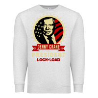 Oatmeal Heather dennycranedennycranethepresidentlocknload   music Premium Sweatshirt - lanVoArt