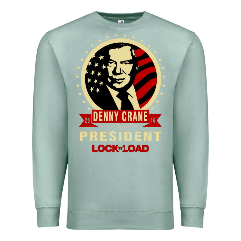 Dennycranedennycranethepresidentlocknload   Music Premium Sweatshirt by lanVoArt | Teevron