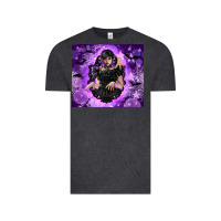 Vintage Black gothic girl night Vintage Tee - TumblerDesignByShophia