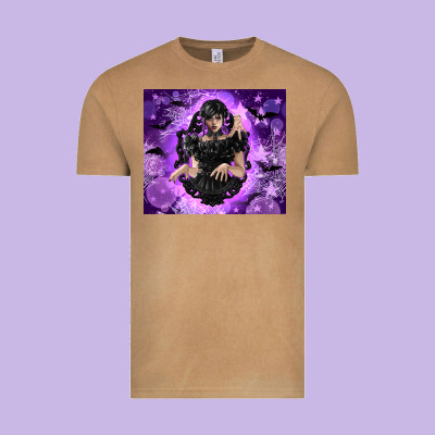 Gothic Girl Night Vintage Tee Designed By Tumblerdesignbyshophia