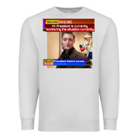 Dove Grey daniel larson monitoring the situation   vintage Premium Sweatshirt - lanVoArt