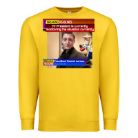 Lemon daniel larson monitoring the situation   vintage Premium Sweatshirt - lanVoArt