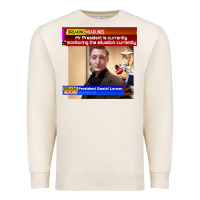 Sandshell daniel larson monitoring the situation   vintage Premium Sweatshirt - lanVoArt