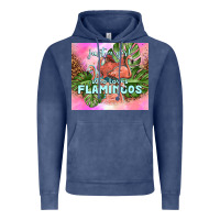 Vintage Denim just a girl who loves flamingo Vintage Hoodie - TumblerDesignByShophia