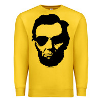 Lemon cool abe lincoln with aviator sunglasses black Premium Sweatshirt - lanVoArt