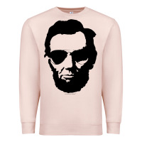 Pale Pink cool abe lincoln with aviator sunglasses black Premium Sweatshirt - lanVoArt