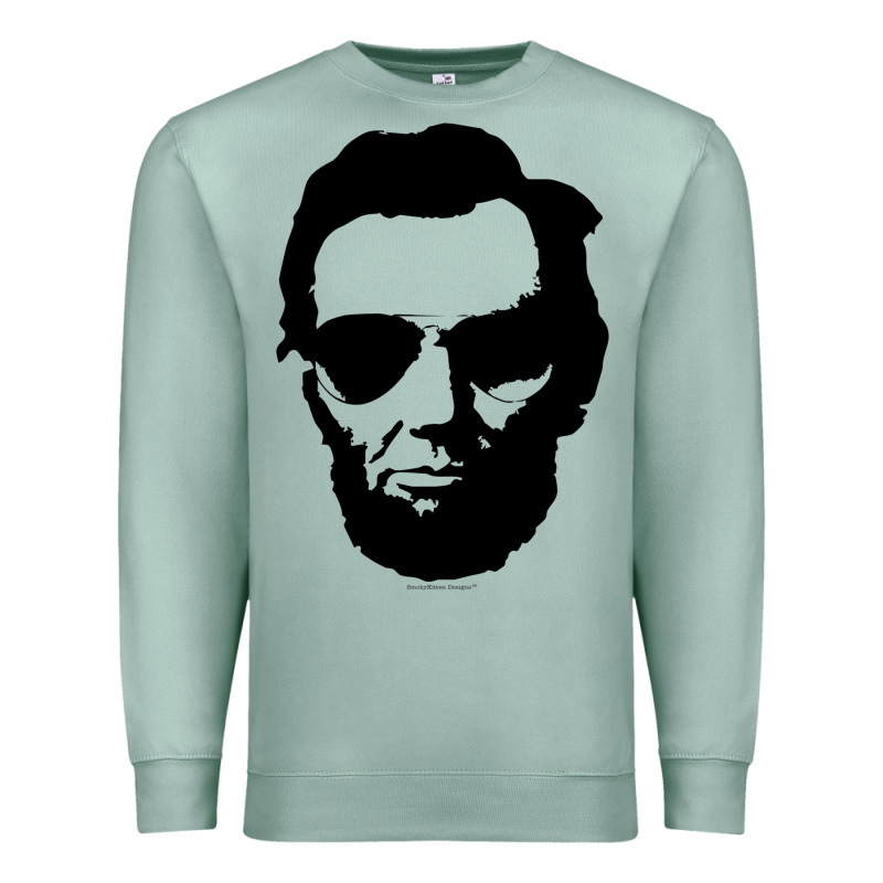 Cool Abe Lincoln With Aviator Sunglasses Black Premium Sweatshirt by lanVoArt | Teevron