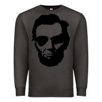 Smoke cool abe lincoln with aviator sunglasses black Premium Sweatshirt - lanVoArt