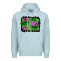 Blue Mist halloween spooky stars background Premium Hoodie - BundleAndBundleShop