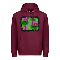 Burgundy halloween spooky stars background Premium Hoodie - BundleAndBundleShop