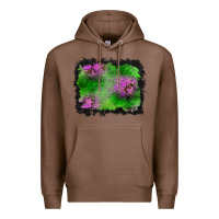 Chestnut halloween spooky stars background Premium Hoodie - BundleAndBundleShop