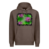 Coffee halloween spooky stars background Premium Hoodie - BundleAndBundleShop