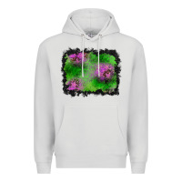 Dove Grey halloween spooky stars background Premium Hoodie - BundleAndBundleShop