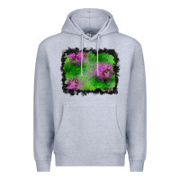 Heather Grey halloween spooky stars background Premium Hoodie - BundleAndBundleShop