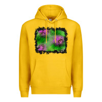 Lemon halloween spooky stars background Premium Hoodie - BundleAndBundleShop