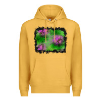 Mustard halloween spooky stars background Premium Hoodie - BundleAndBundleShop