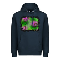 Navy halloween spooky stars background Premium Hoodie - BundleAndBundleShop