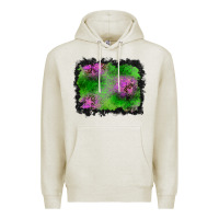 Oatmeal Heather halloween spooky stars background Premium Hoodie - BundleAndBundleShop