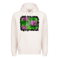 Pale Pink halloween spooky stars background Premium Hoodie - BundleAndBundleShop