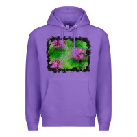 Purple halloween spooky stars background Premium Hoodie - BundleAndBundleShop
